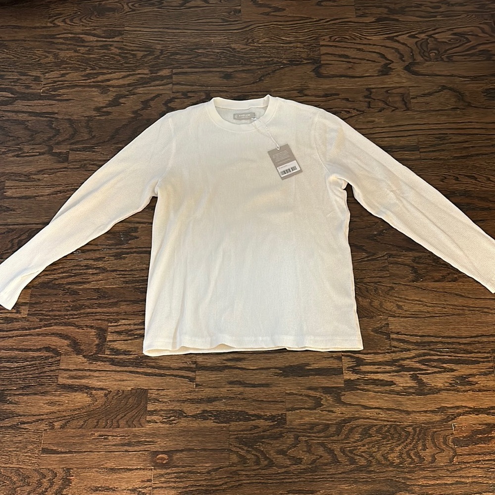 Everlane Mens Long Sleeve Waffle Shirt